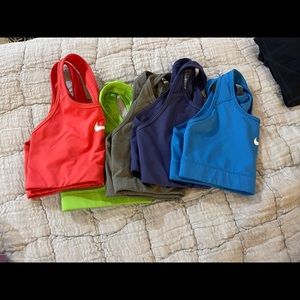 Bundle of 5 Nike Sports Bras Size Medium